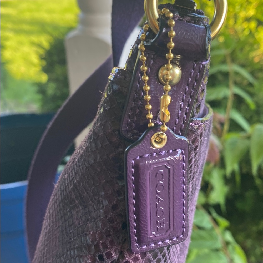 💜🖤Rare Y2K Purple Coach Crossbody Leather Bag💜🖤 - Picture 7 of 16